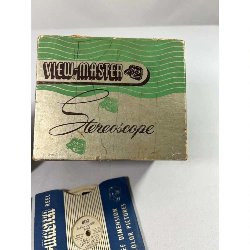 Vtg Model C ViewMaster Viewer Sawyer's Four Reel Sets (3462)